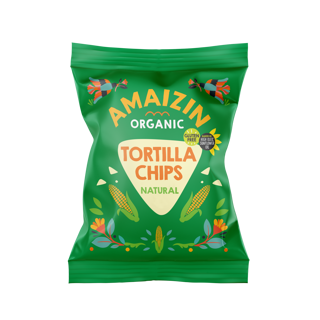 Corn chips natural van Amaizin, 15 x 75 g